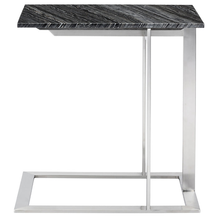 Nuevo - HGNA286 - Side Table - Dell - Black Wood Vein