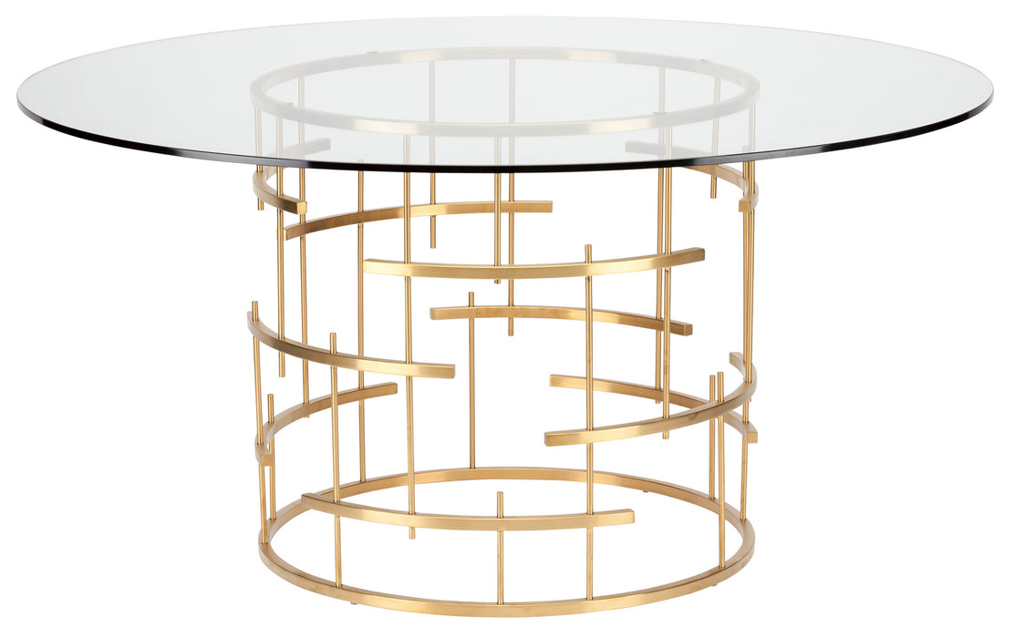 Nuevo - HGSX216 - Dining Table - Round Tiffany - Gold