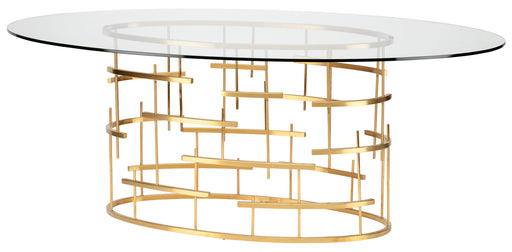Nuevo - HGSX220 - Dining Table - Oval Tiffany - Gold