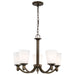 Nuvo Lighting - 60-5925 - Five Light Chandelier - Laguna - Forest Bronze