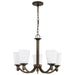 Nuvo Lighting - 60-5925 - Five Light Chandelier - Laguna - Forest Bronze
