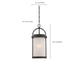 Nuvo Lighting - 62-655 - LED Outdoor Hanging Lantern - Willis - Textured Black / Antique White Glass