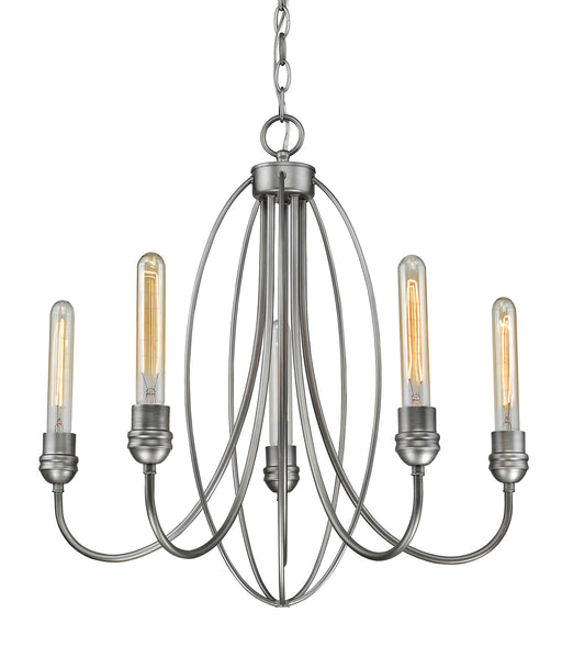 Z-Lite - 3000-5OS - Five Light Chandelier - Persis - Old Silver