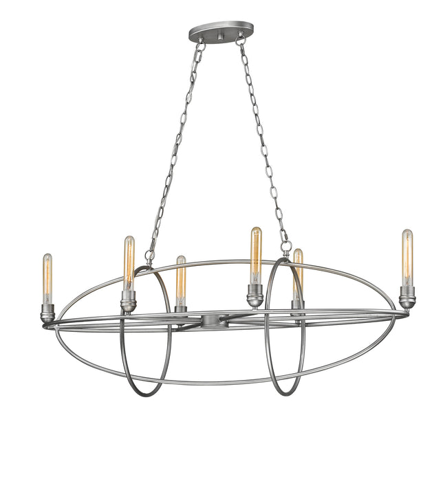 Z-Lite - 3000-6OS - Six Light Chandelier - Persis - Old Silver