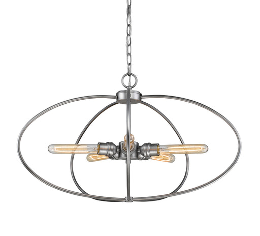 Z-Lite - 3000P-OS - Five Light Chandelier - Persis - Old Silver