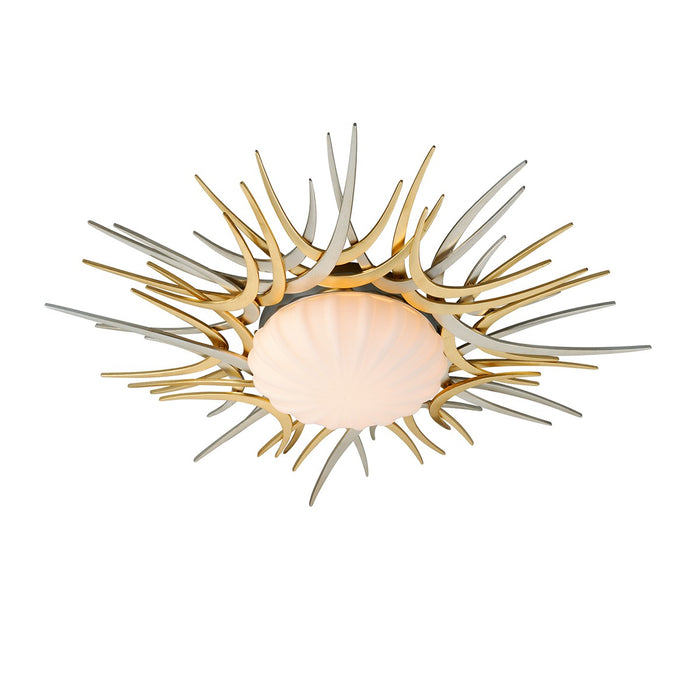 Corbett Lighting - 224-31 - LED Flush Mount - Helios - Gold And Silver Leaf