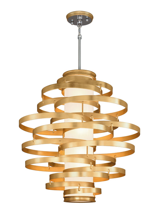 Corbett Lighting - 225-76 - Three Light Chandelier - Vertigo - Gold Leaf