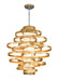 Corbett Lighting - 225-76 - Three Light Chandelier - Vertigo - Gold Leaf