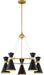 George Kovacs - P1825-248 - Five Light Chandelier - Conic - Honey Gold