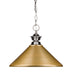 Z-Lite - 100701BN-MSG - One Light Pendant - Pendant Lights - Brushed Nickel