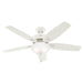 Hunter - 53310 - 52 InchesCeiling Fan - Newsome - Fresh White