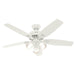 Hunter - 53316 - 52 InchesCeiling Fan - Newsome - Fresh White