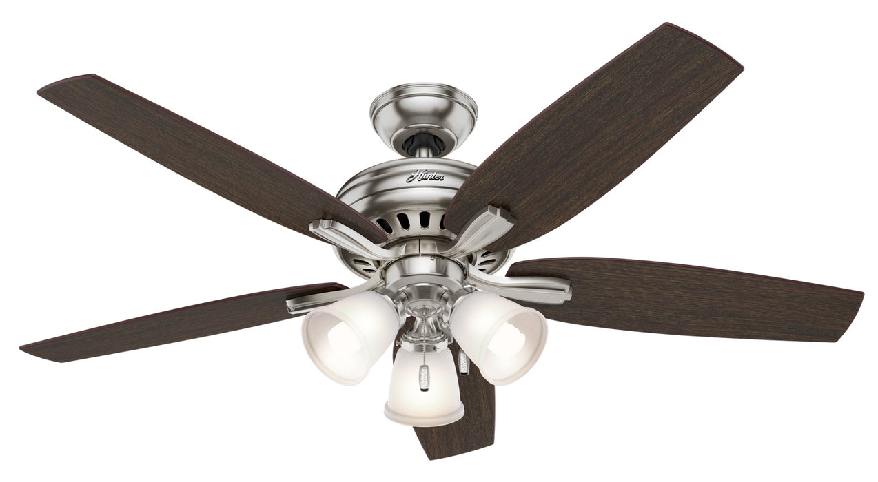 Hunter - 53318 - 52 InchesCeiling Fan - Newsome - Brushed Nickel