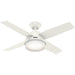 Hunter - 59246 - 44 InchesCeiling Fan - Dempsey - Fresh White