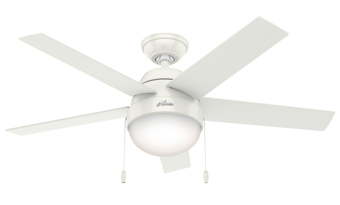 Hunter - 59266 - 46 InchesCeiling Fan - Anslee - Fresh White