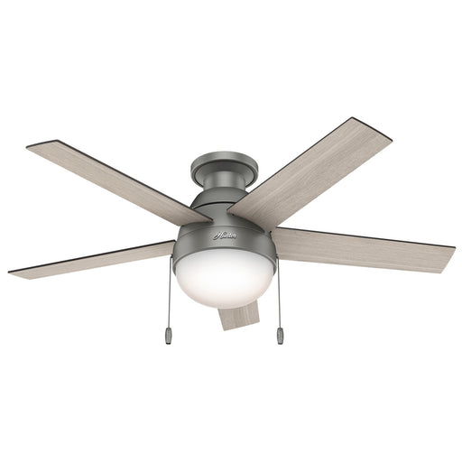 Hunter - 59270 - 46 InchesCeiling Fan - Anslee - Matte Silver