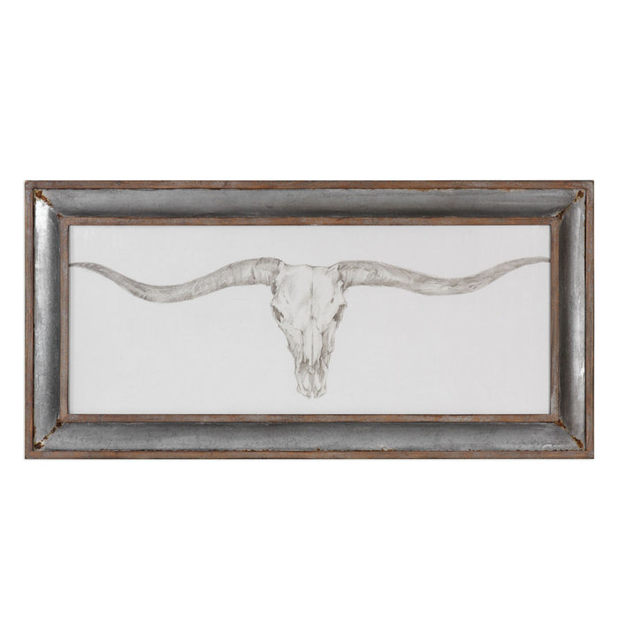Uttermost - 51106 - Wall Art - Western Skull Mount - Barnwood