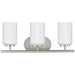 Generation Lighting - 41162-962 - Three Light Wall / Bath - Oslo - Brushed Nickel