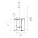 Kichler - 43998CH - Four Light Foyer Pendant - Crosby - Chrome