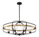 Savoy House - 1-8042-6-79 - Six Light Linear Chandelier - Kirkland - English Bronze and Warm Brass