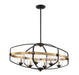 Savoy House - 1-8042-6-79 - Six Light Linear Chandelier - Kirkland - English Bronze and Warm Brass