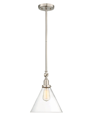 Drake One Light Pendant Satin Nickel