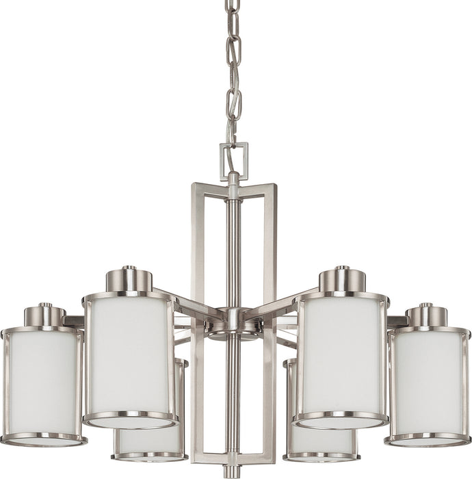 Nuvo Lighting - 60-2853 - Six Light Chandelier - Odeon - Brushed Nickel