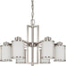 Nuvo Lighting - 60-2853 - Six Light Chandelier - Odeon - Brushed Nickel