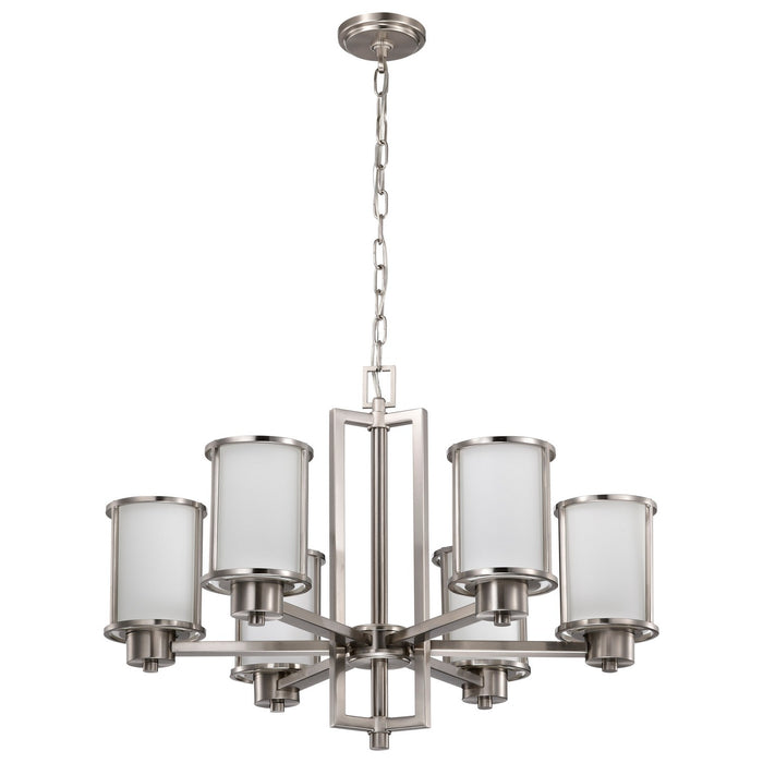 Nuvo Lighting - 60-2853 - Six Light Chandelier - Odeon - Brushed Nickel