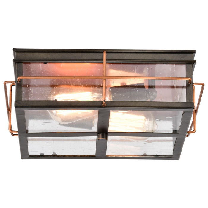 Nuvo Lighting - 60-5834 - Two Light Flush Mount - Howell - Bronze / Copper