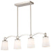 Nuvo Lighting - 60-5875 - Four Light Trestle - Laguna - Brushed Nickel
