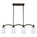 Nuvo Lighting - 60-5975 - Four Light Trestle - Laguna - Forest Bronze