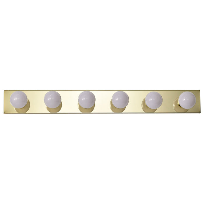 Nuvo Lighting - SF77-190 - Six Light Vanity - Polished Brass