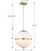 Crystorama - 2016-AG - Four Light Mini Chandelier - Truax - Aged Brass