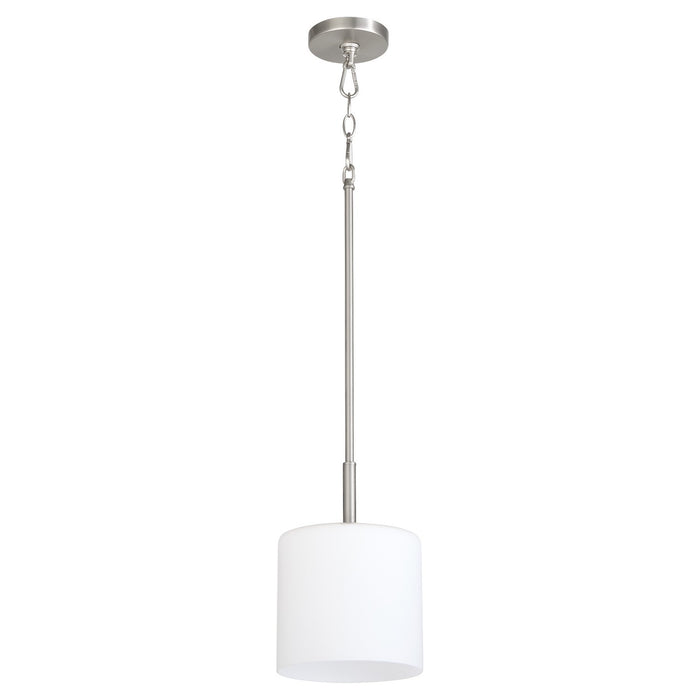 Quorum - 3307-65 - One Light Pendant - Rutherford - Satin Nickel