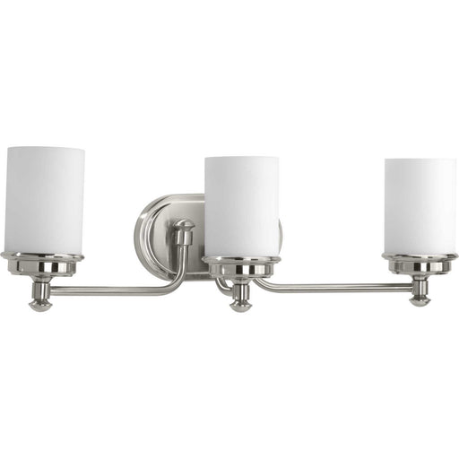 Glide Three Light Bath Brushed Nickel