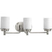 Progress Lighting - P300014-009 - Three Light Bath - Glide - Brushed Nickel