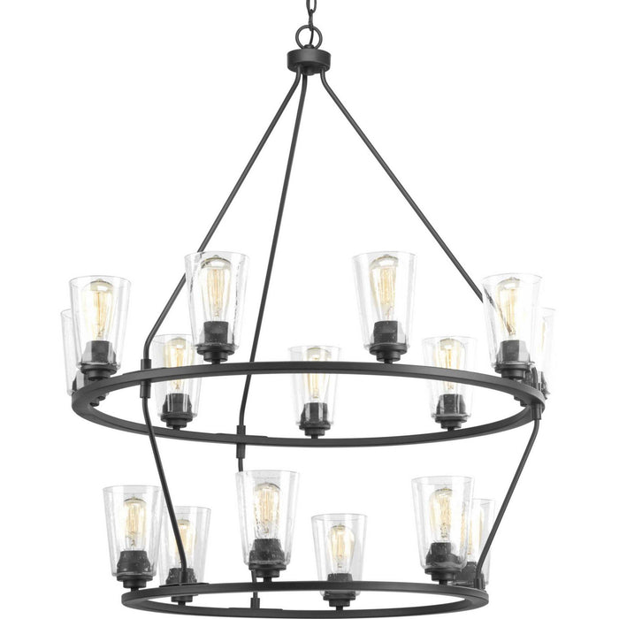 Progress Lighting - P400017-143 - 15 Light Chandelier - Debut - Graphite