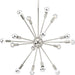 Progress Lighting - P400041-104 - 16 Light Chandelier - Ion - Polished Nickel