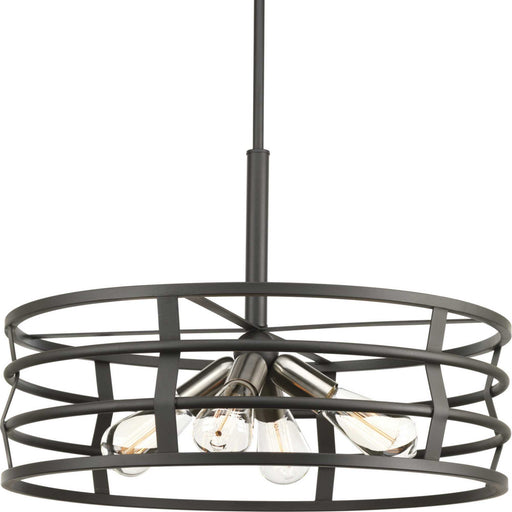 Progress Lighting - P500012-143 - Four Light Pendant - Remix - Graphite