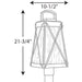 Progress Lighting - P540009-031 - One Light Post Lantern - Creighton - Black