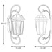 Progress Lighting - P560017-020 - Three Light Large Wall Lantern - Verdae - Antique Bronze