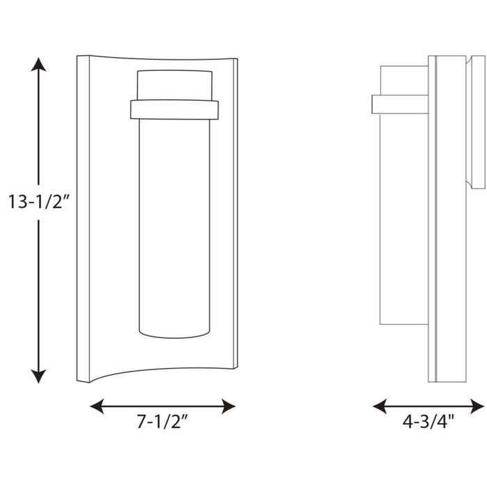 Progress Lighting - P560030-129-30 - LED Wall Lantern - Z-1020 LED - Architectural Bronze