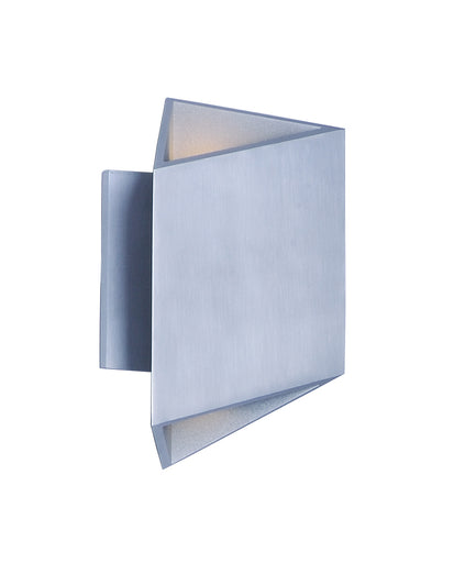 Alumilux Facet LED Outdoor Wall Sconce Satin Aluminum