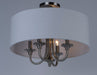 Maxim - 10013WLSN - Four Light Semi-Flush Mount/Pendant - Bongo - Satin Nickel