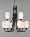 Maxim - 21657SWTXB - Nine Light Chandelier - Taylor - Textured Black