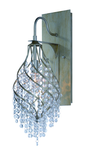 Twirl One Light Wall Sconce Golden Silver