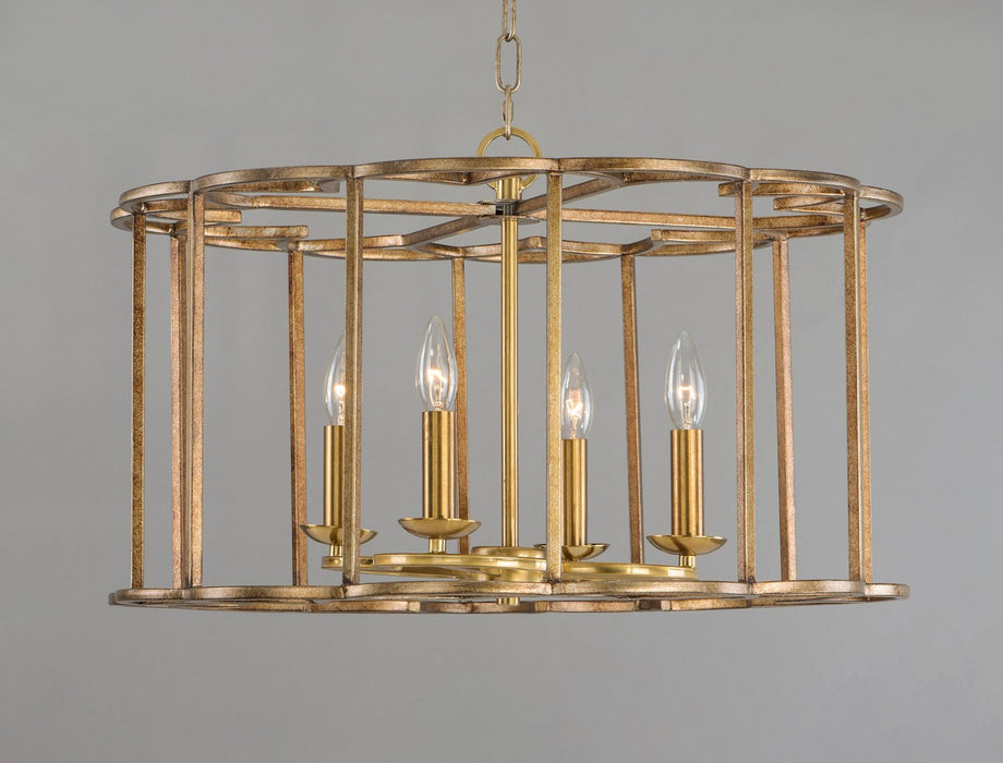 Maxim - 24736BZF - Four Light Chandelier - Helix - Bronze Fusion
