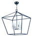 Maxim - 25155TXBPN - Four Light Chandelier - Abode - Textured Black / Polished Nickel
