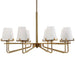Lassen Eight Light Chandelier-Uttermost-Lighting Design Store